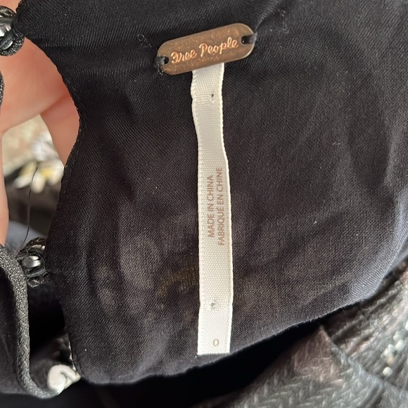 Free People All I Got Midi Maxi Dress Tiered Deep V Floral Boho Sz 0 - Picture 10 of 16